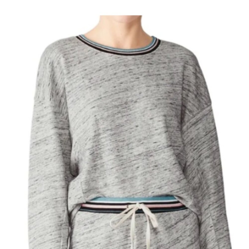 Splendid Taffy Stripe Active Loungewear Sweatshirt Oversized XS /  EUC